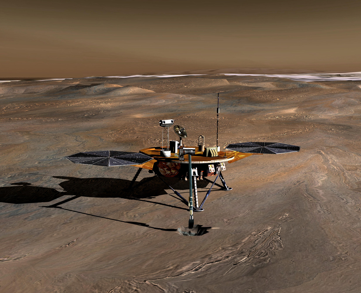 Phoenix lander (Credit NASA)